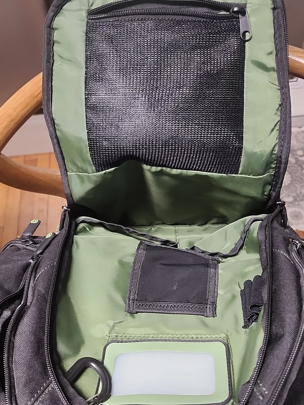 Targus Black Laptop Backpack with Lime Logo Accent